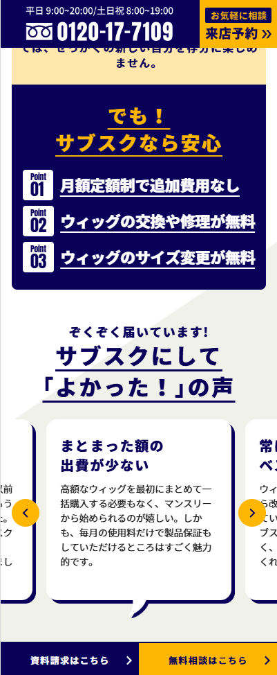 育毛・増毛 メンズスヴェンソン のLPキーワード・コピー設計キャプチャ