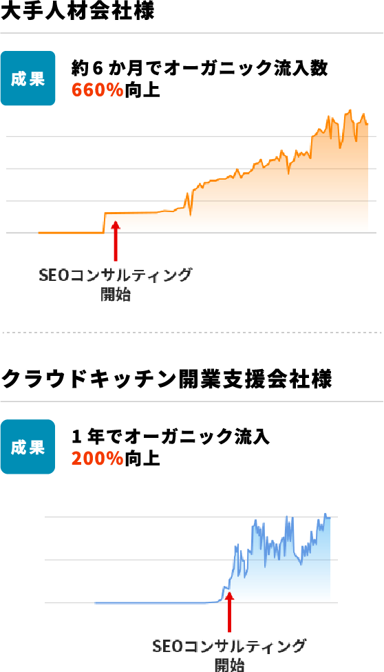 SEOコンサル実績